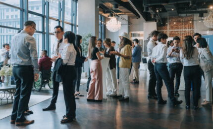 People inside at a conference